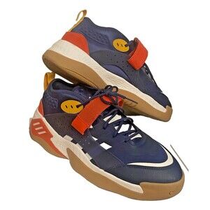 ADIDAS Streetball III 3 Men's Size 12 Basketball Shoes Sneakers Blue Orange